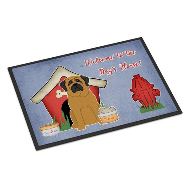 Carolines Treasures Dog House Collection Mastiff Indoor or Outdoor Mat, 18 x 0.25 x 27 in. BB2772MAT - main